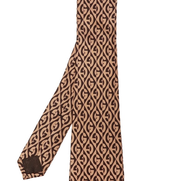 GUCCI MENS MULTICOLOR G PRINT TIE - Picture 2 of 8